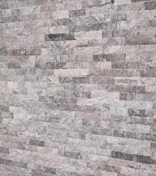 Travertin Silver Split Face 5 cm x 15 x ~1,5 cm